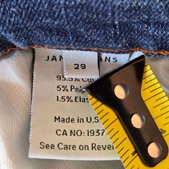 James Jeans Womens Zip Fly High Rise Straight Leg Denim Jeans Blue Size 29 - Picture 4 of 14